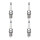 4 Spark Plugs fixed SAE connection NGK suitable for HONDA CIVIC and others