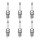 6 Spark Plugs fixed SAE connection NGK suitable for HONDA CIVIC and others