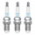 3 Spark Plugs fixed SAE connection NGK aftermarket expertise for e.g. VW GOLF