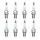 8 Spark Plugs fixed SAE connection NGK aftermarket expertise for e.g. VW GOLF