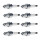 8 Spark Plugs fixed SAE connection NGK suitable for e.g. NISSAN PRIMERA