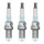 3 Spark Plugs fixed SAE connection NGK aftermarket expertise for e.g. OPEL ASTRA