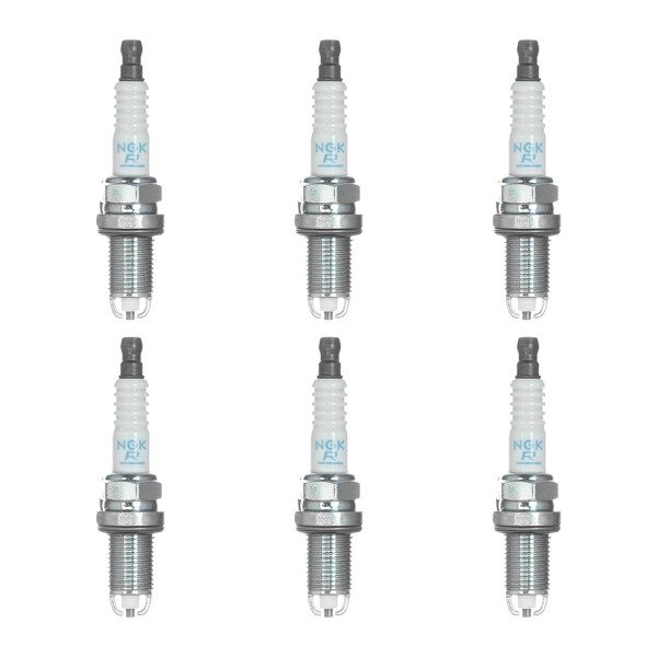 6 Spark Plugs fixed SAE connection NGK aftermarket expertise for e.g. OPEL ASTRA
