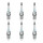6 Spark Plugs fixed SAE connection NGK aftermarket expertise for e.g. OPEL ASTRA