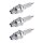 3 Spark Plugs with flat seal seat NGK aftermarket expertise for AS MOTOR