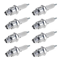 8 Spark Plugs with flat seal seat NGK aftermarket...