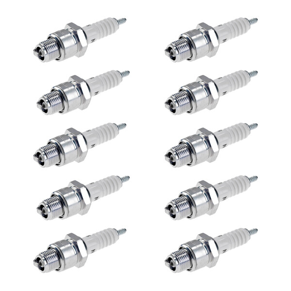 10 Spark Plugs with flat seal seat NGK aftermarket expertise for AS MOTOR