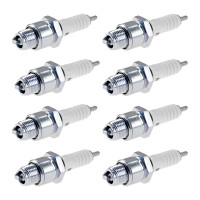 8 Spark Plugs with flat seal seat NGK IAM expertise for...