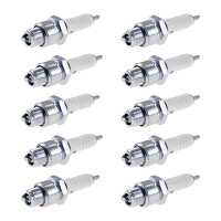 10 Spark Plugs with flat seal seat NGK IAM expertise for...