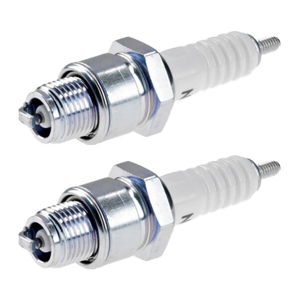 2 Spark Plugs with flat seal seat NGK aftermarket expertise for e.g. VW KAEFER
