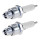 2 Spark Plugs with flat seal seat NGK aftermarket expertise for e.g. VW KAEFER
