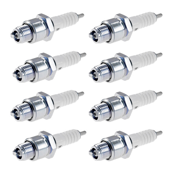 8 Spark Plugs with flat seal seat NGK aftermarket expertise for e.g. VW KAEFER