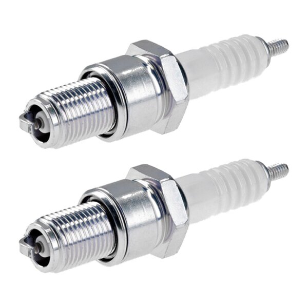 2 Spark Plugs with flat seal seat NGK aftermarket expertise for e.g. VW 411,412