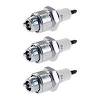 3 Spark Plugs with flat seal seat NGK IAM expertise for...