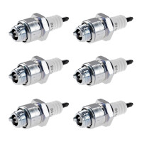 6 Spark Plugs with flat seal seat NGK IAM expertise for...