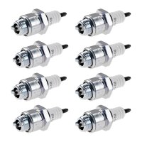 8 Spark Plugs with flat seal seat NGK IAM expertise for...