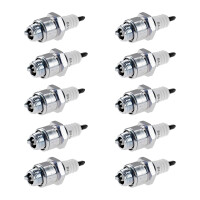 10 Spark Plugs with flat seal seat NGK IAM expertise for...