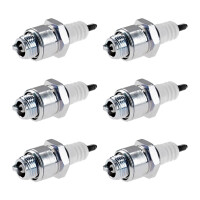 6 Spark Plugs with flat seal seat NGK aftermarket...