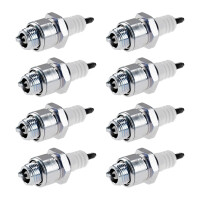8 Spark Plugs with flat seal seat NGK aftermarket...