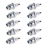 10 Spark Plugs with flat seal seat NGK aftermarket...