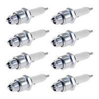 8 Spark Plugs with flat seal seat NGK aftermarket...