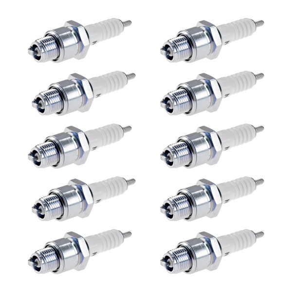 10 Spark Plugs with flat seal seat NGK IAM expertise for various vehicles