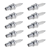 10 Spark Plugs with flat seal seat NGK IAM expertise for...