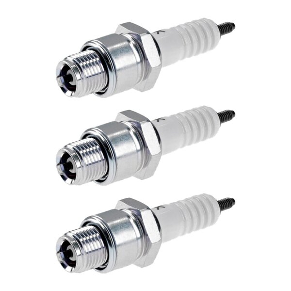 3 Spark Plugs with flat seal seat NGK aftermarket expertise for various vehicles