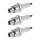 3 Spark Plugs with flat seal seat NGK aftermarket expertise for various vehicles