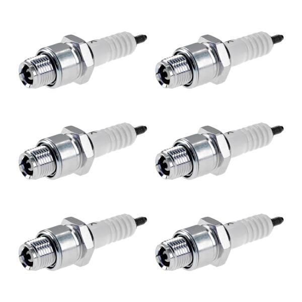 6 Spark Plugs with flat seal seat NGK aftermarket expertise for various vehicles