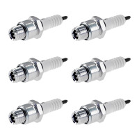 6 Spark Plugs with flat seal seat NGK aftermarket...