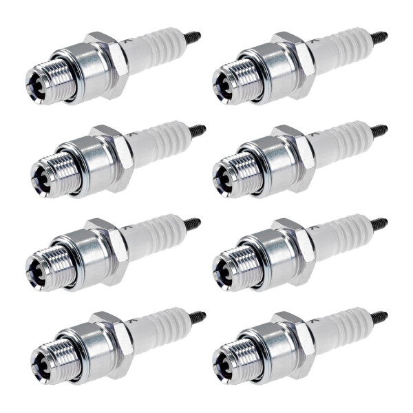 8 Spark Plugs with flat seal seat NGK aftermarket expertise for various vehicles