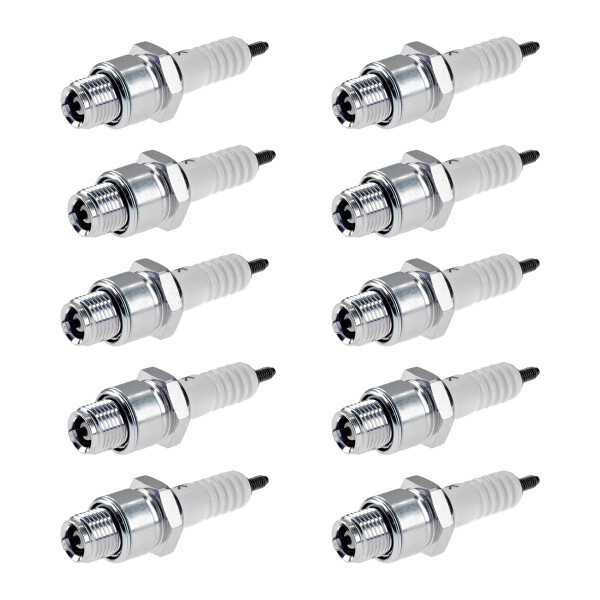 10 Spark Plugs with flat seal seat NGK IAM expertise for various vehicles