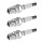 3 Spark Plugs fixed SAE connection NGK IAM expertise for various vehicles