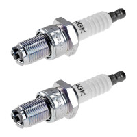 2 Spark Plugs with flat seal seat NGK aftermarket...