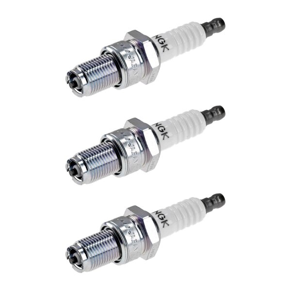 3 Spark Plugs with flat seal seat NGK aftermarket expertise for MAZDA