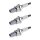 3 Spark Plugs with flat seal seat NGK aftermarket expertise for MAZDA