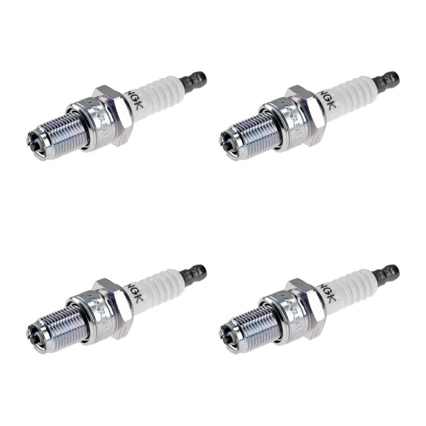 4 Spark Plugs with flat seal seat NGK aftermarket expertise for MAZDA