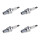 4 Spark Plugs with flat seal seat NGK aftermarket expertise for MAZDA