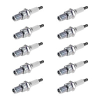 10 Spark Plugs with flat seal seat NGK aftermarket...