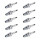 10 Spark Plugs with flat seal seat NGK aftermarket expertise for MAZDA