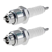 2 Spark Plugs with flat seal seat NGK IAM expertise for...