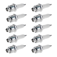 10 Spark Plugs with flat seal seat NGK IAM expertise for...
