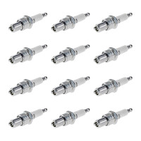 12 Spark Plugs with flat seal seat NGK IAM expertise for...