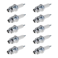 10 Spark Plugs with flat seal seat NGK IAM expertise for...