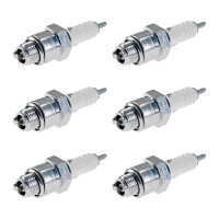 6 Spark Plugs with flat seal seat NGK IAM expertise for...