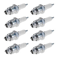8 Spark Plugs with flat seal seat NGK IAM expertise for...