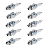10 Spark Plugs with flat seal seat NGK IAM expertise for...