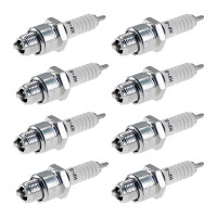 8 Spark Plugs with flat seal seat NGK aftermarket...