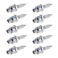 10 Spark Plugs with flat seal seat NGK IAM expertise for...